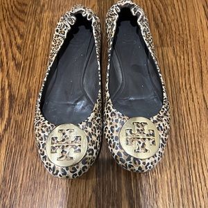 Tory Burch Cheetah Reva Flats 7.5